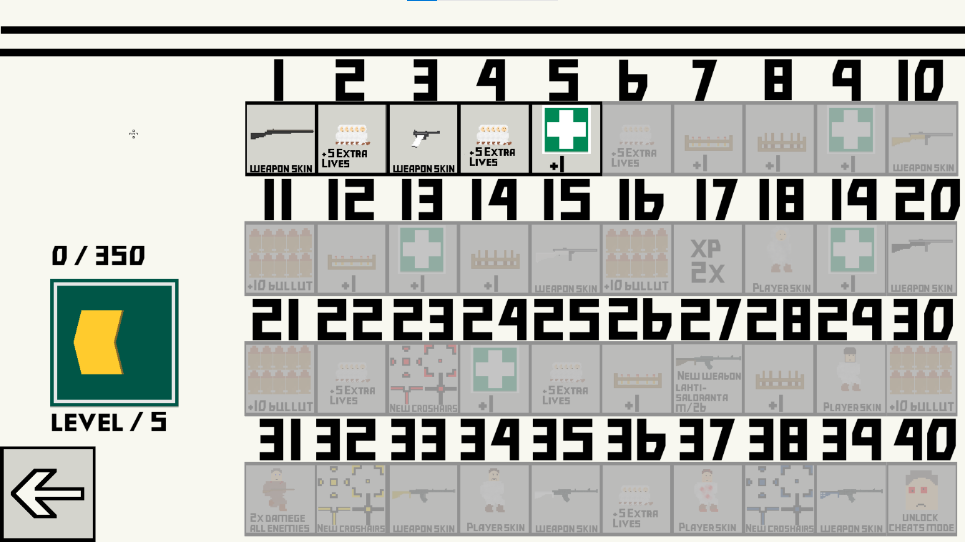 Das Spiel bietet einen levelbasierten Aufstiegsmodus und neue Freischaltungen.