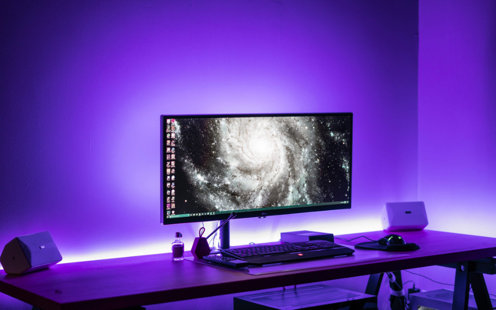 Gaming-Setup tunen mit Beleuchtungselemente